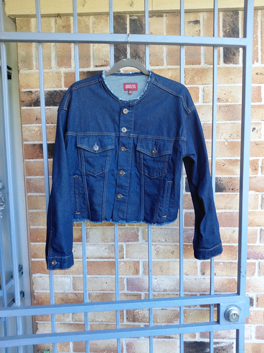 Johnny Was Dark Blue Denim Shirt Jacket